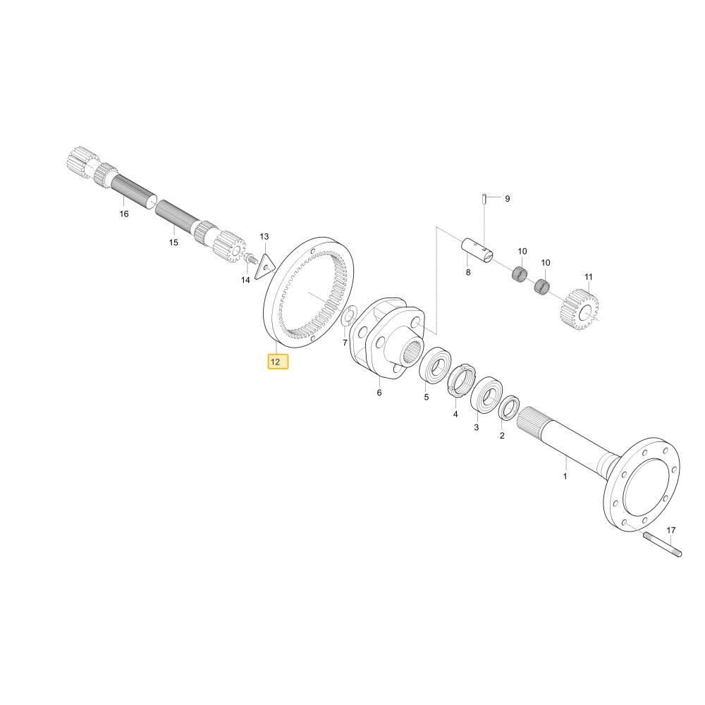 Wewnętrzny GEAR56 KIOTI T4810-26412