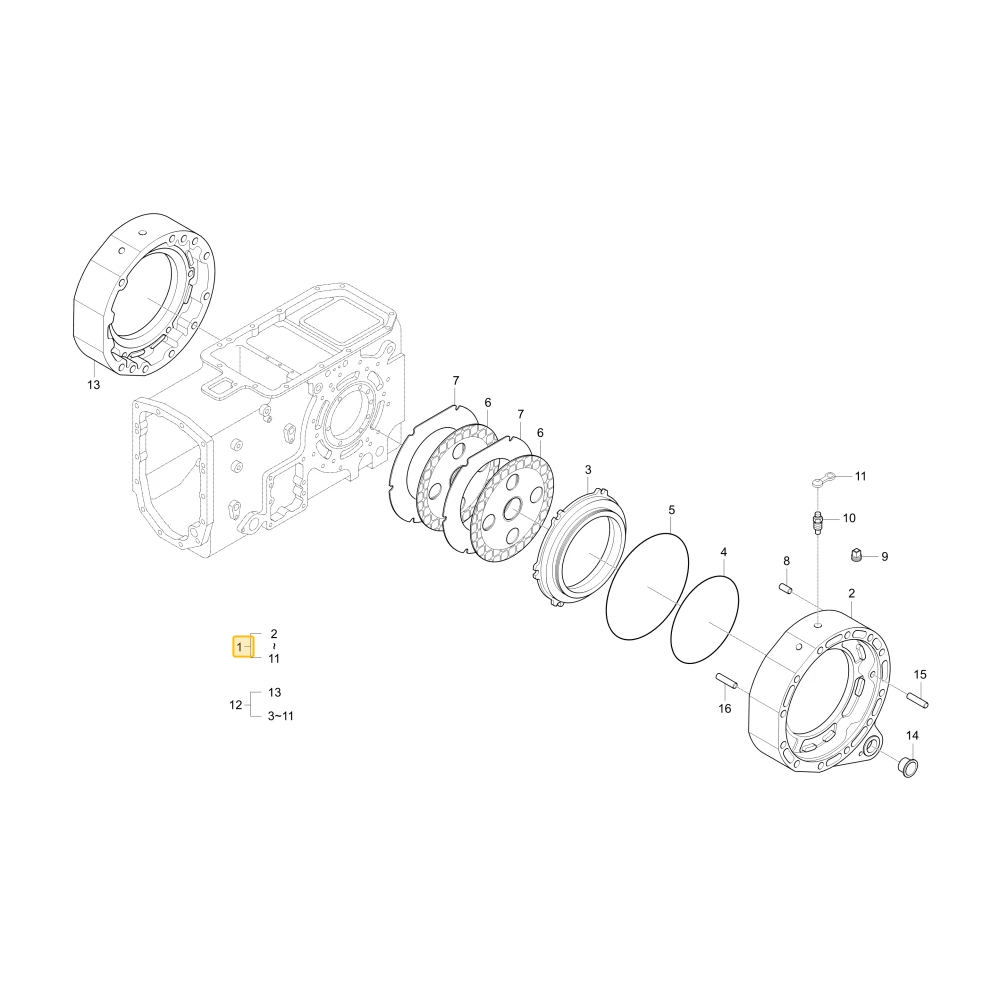 Obudowa lewego hamulca KIOTI T4810-26613