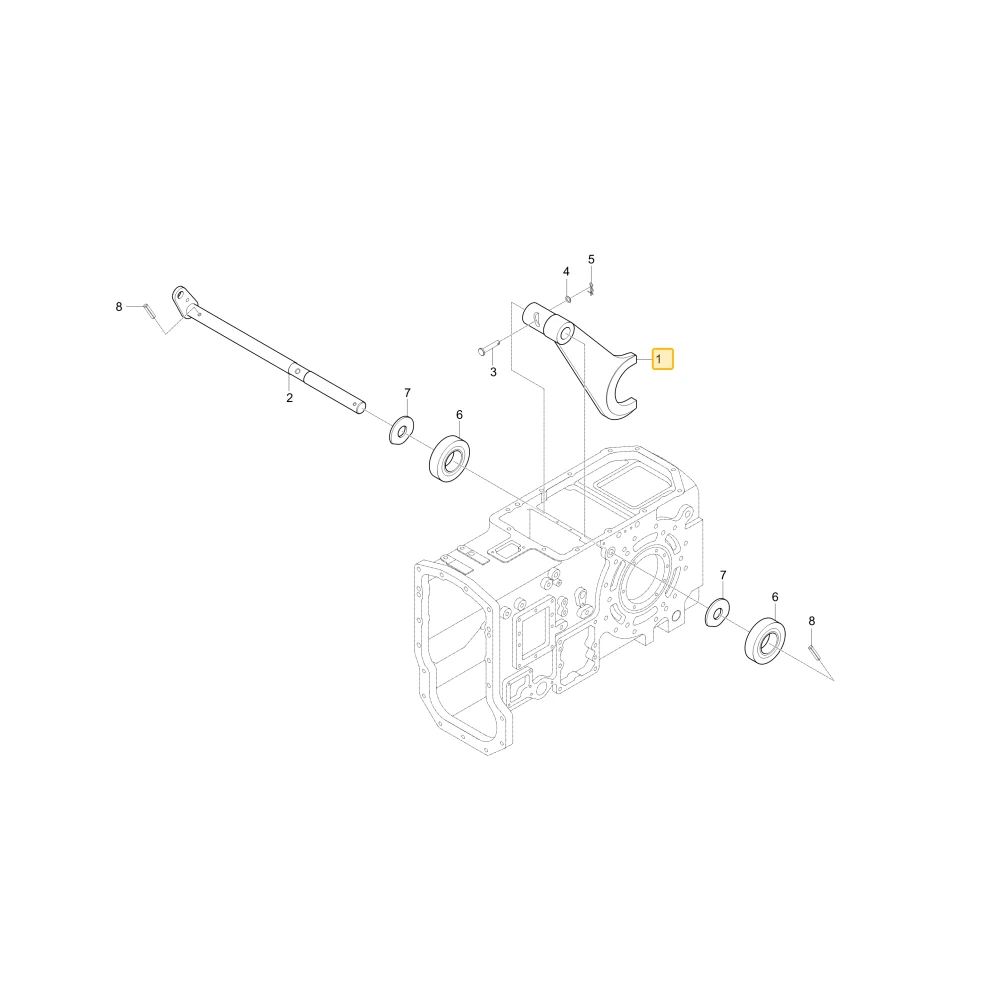 Widełki blokady mechanizmu różnicowego KIOTI T4810-26672