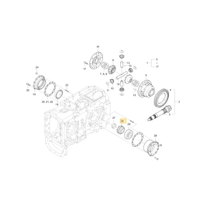 Zmiana biegów mechanizmu różnicowego KIOTI T4810-26731