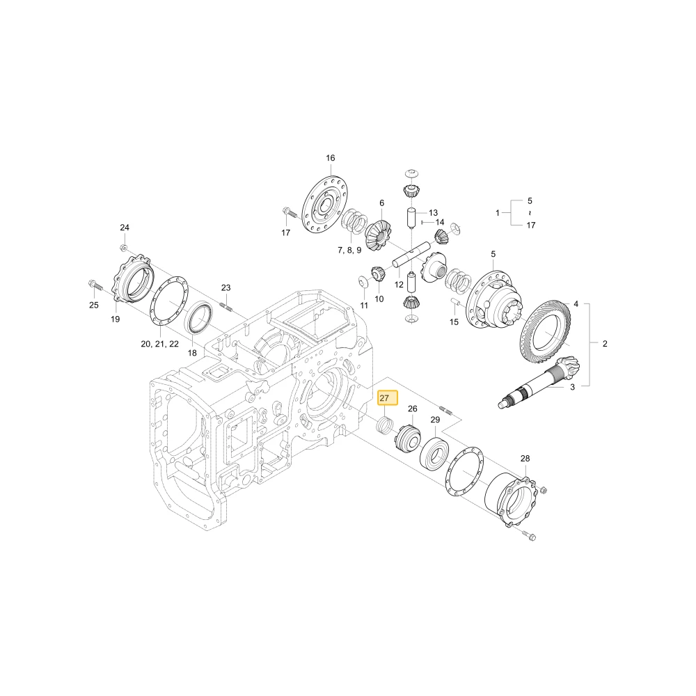 Mechanizm różnicowy sprężyny KIOTI T4810-26751