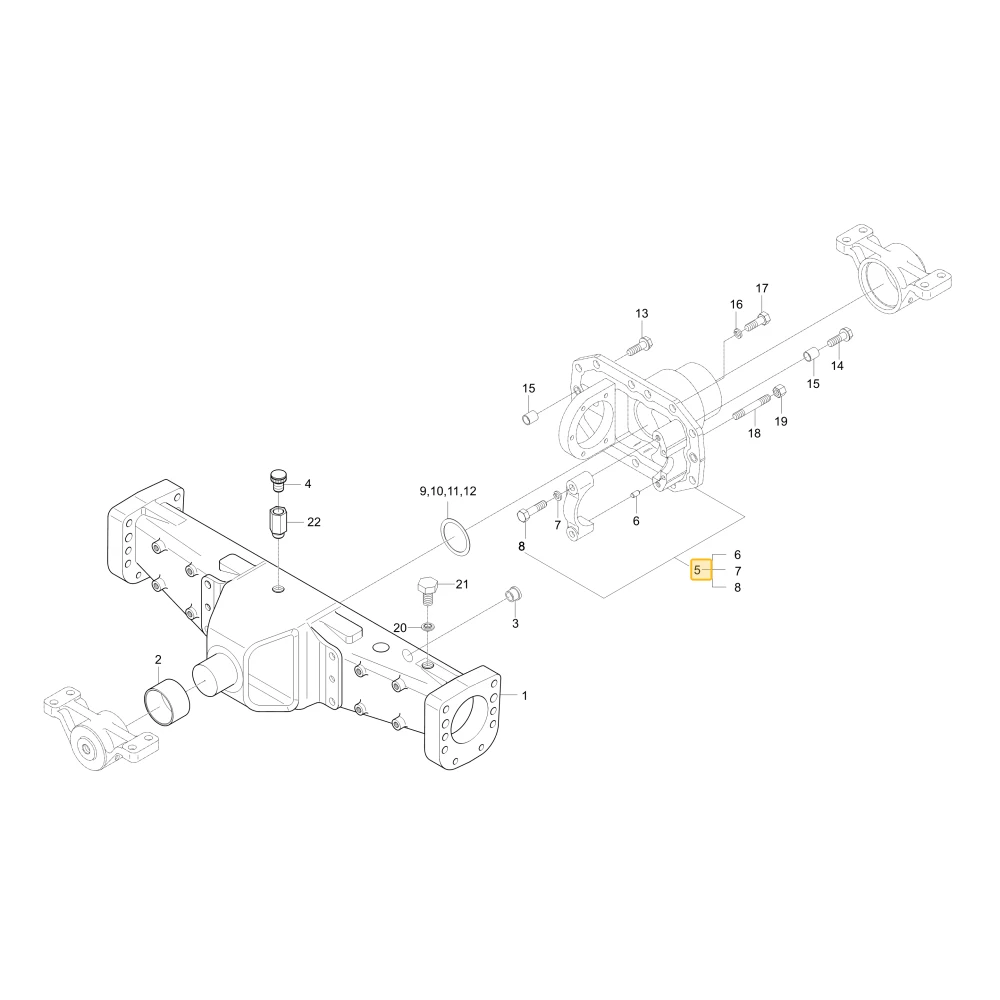 Obudowa przednego koła zębatego mechanizmu różnicowego KIOTI T4810-42303
