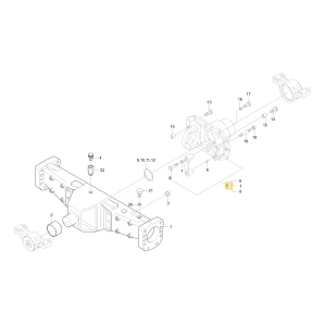 Obudowa przednego koła zębatego mechanizmu różnicowego KIOTI T4810-42303