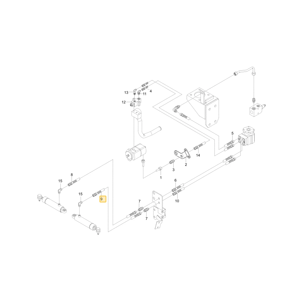 Wąż hydrauliczny 4 KIOTI T4810-45493