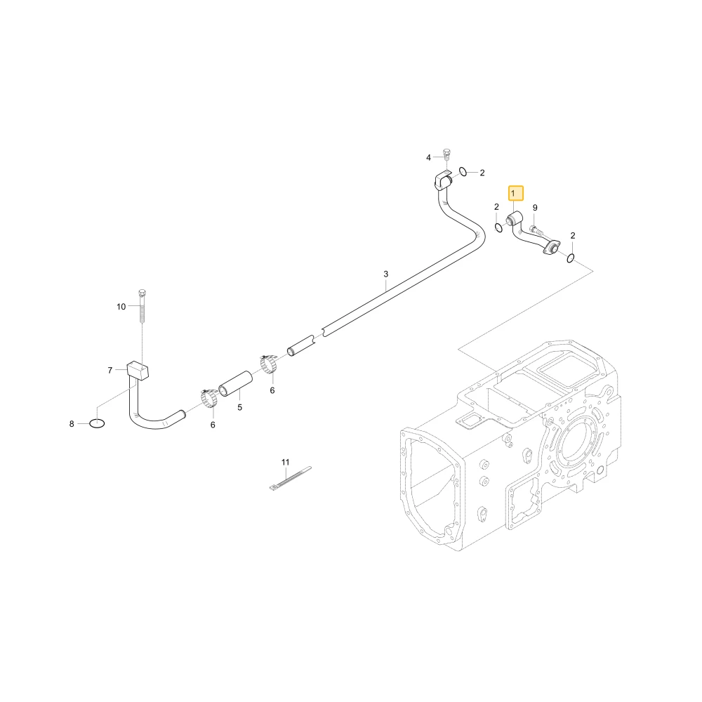 Rurka hydrauliczna R1 KIOTI T4810-46004