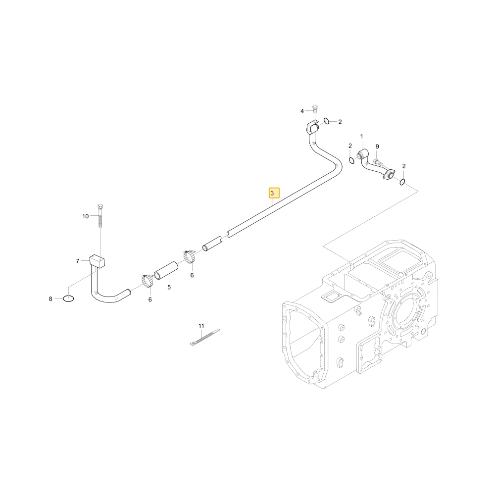 Rurka hydrauliczna R2 KIOTI T4810-46014