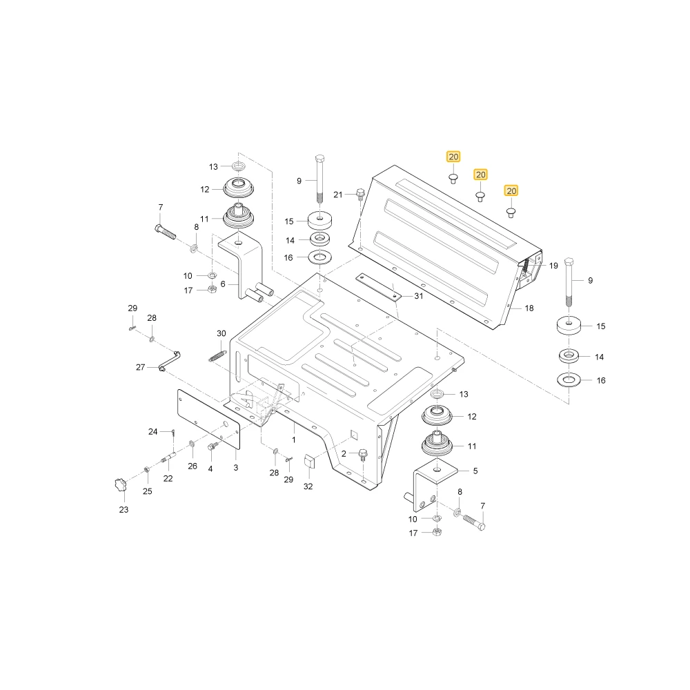Poduszka gumowa maski KIOTI T4810-50661