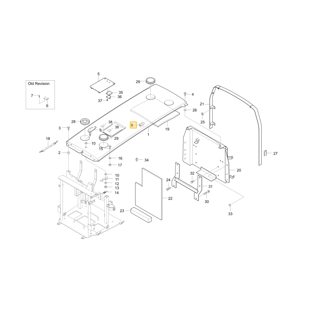 Poduszka gumowa maski 2 KIOTI T4810-50671