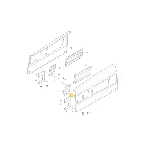 Uszczelka drzwi przednego grilla maski KIOTI T4810-50721