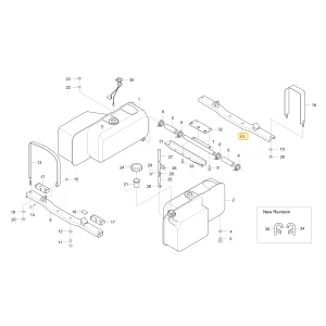 Tylna podpora Fueltank KIOTI T4810-55081