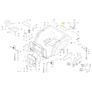Uszczelka drzwi szyby KIOTI T4810-82551