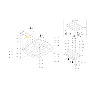 Wspornik osłony przeciwsłonecznej cylindra KIOTI T4810-88181