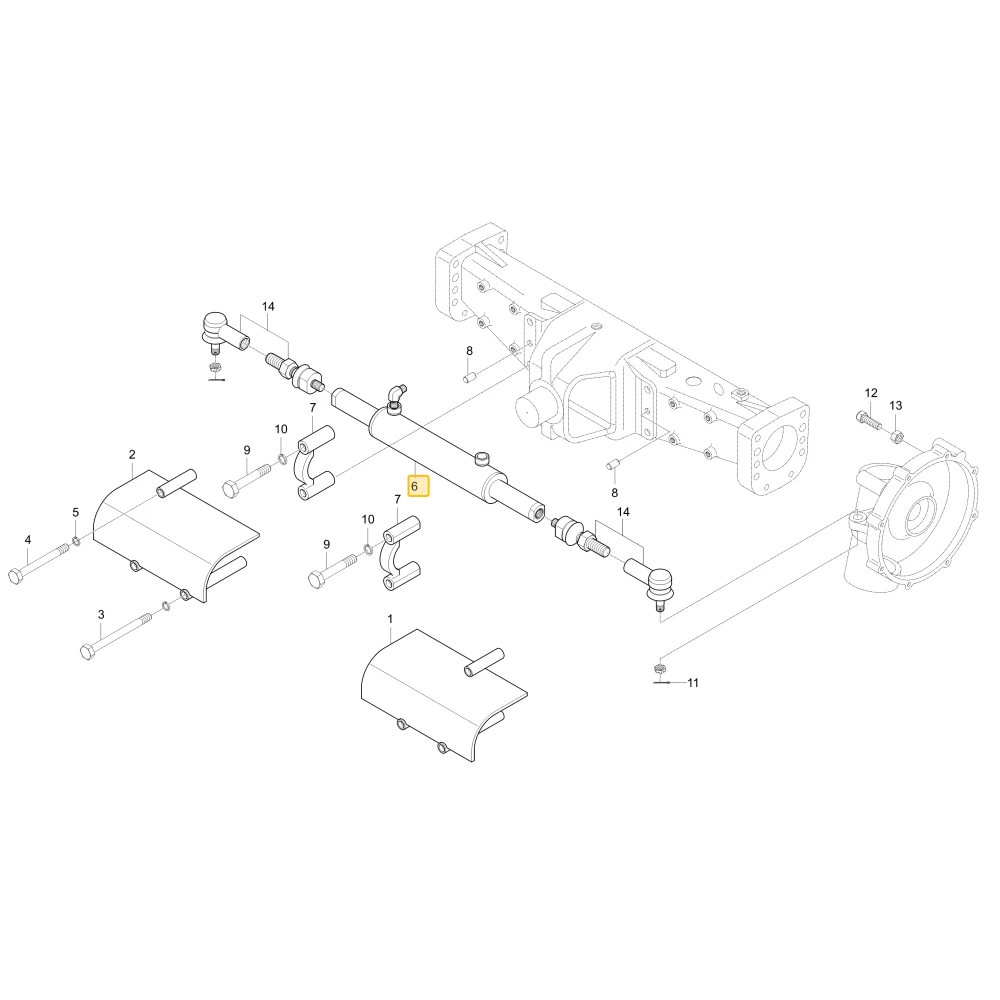 Siłownik kierowniczy KIOTI T4815-45202