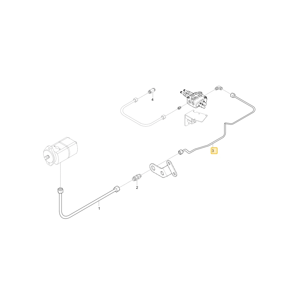 Rurka hydrauliczna L2 KIOTI T4815-45513