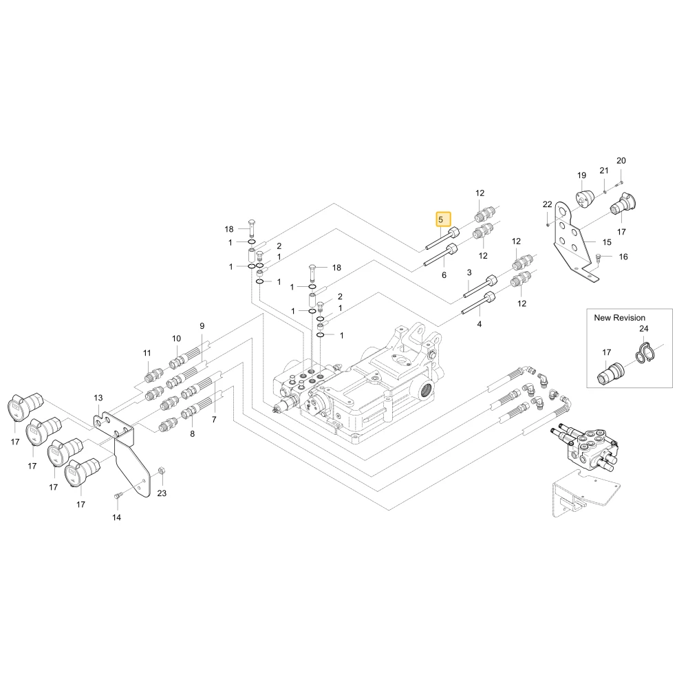 Rurka hydrauliczna C KIOTI T4815-46323