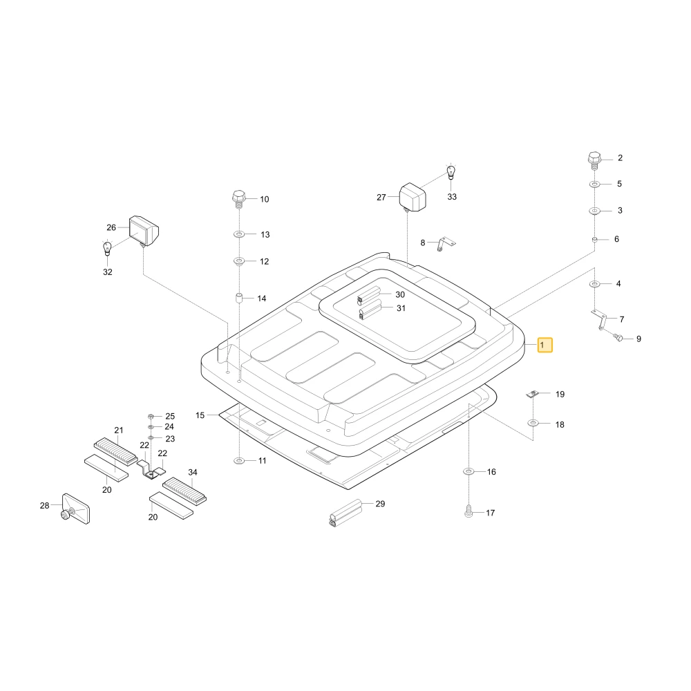 Dach KIOTI T4815-82002OE