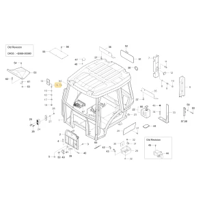 Drążek lewego lusterka Rv KIOTI T4815-83013