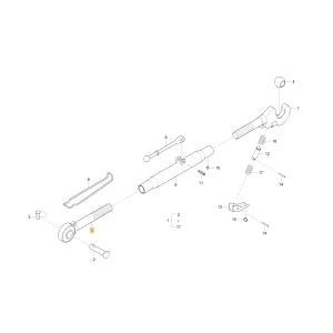 Obudowa górnego prawego łącznika KIOTI T4815-91541