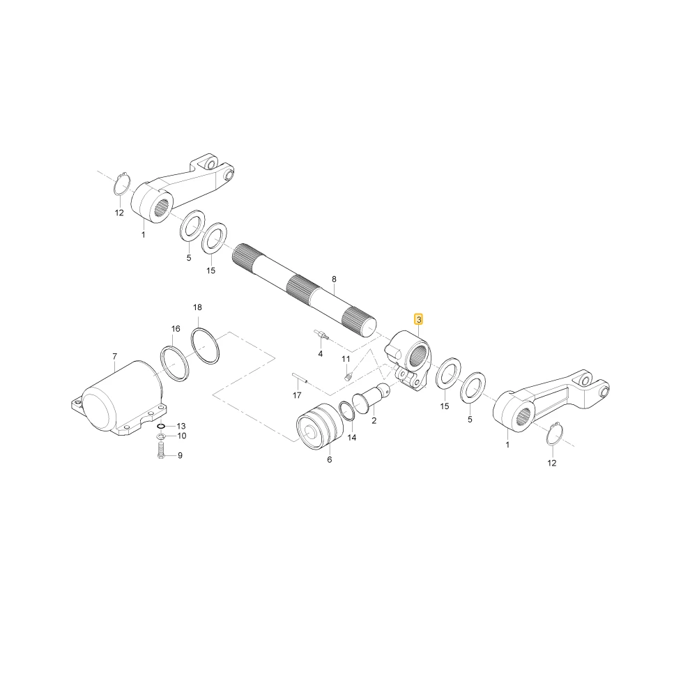Ramię hydrauliczne KIOTI T4816-37441