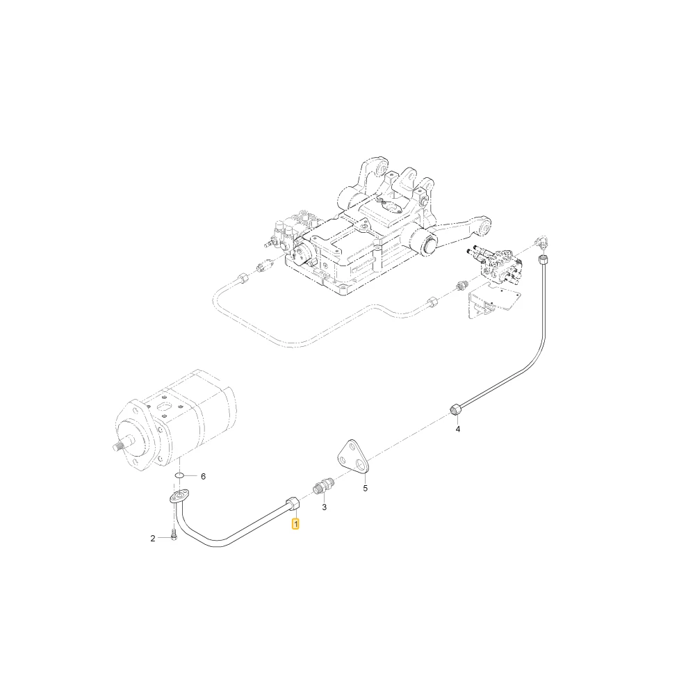 Rurka hydrauliczna L1 KIOTI T4816-45502