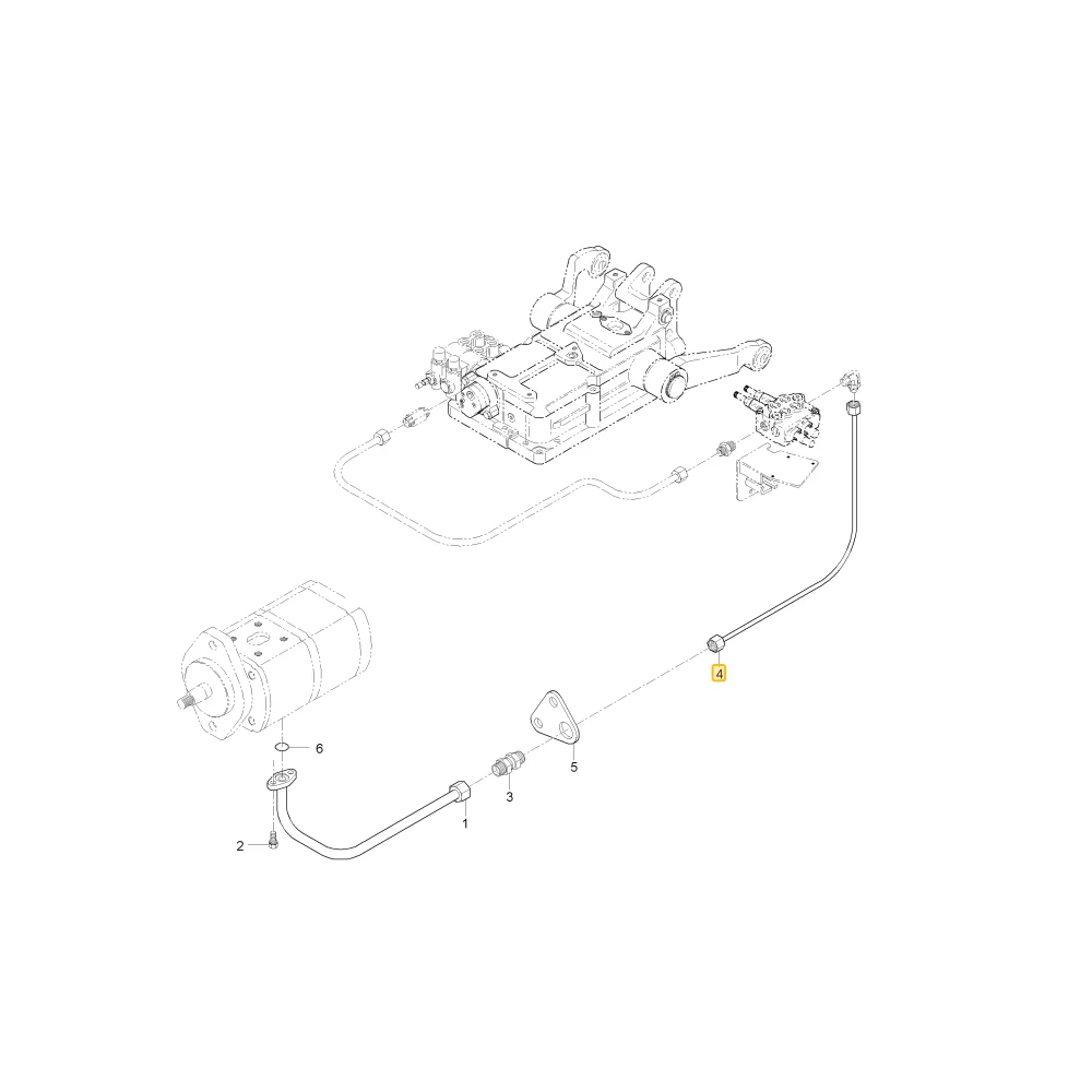 Wąż hydrauliczny L4 KIOTI T4816-45621