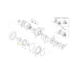 Koło zębate stożkowe 34 KIOTI T4818-43721