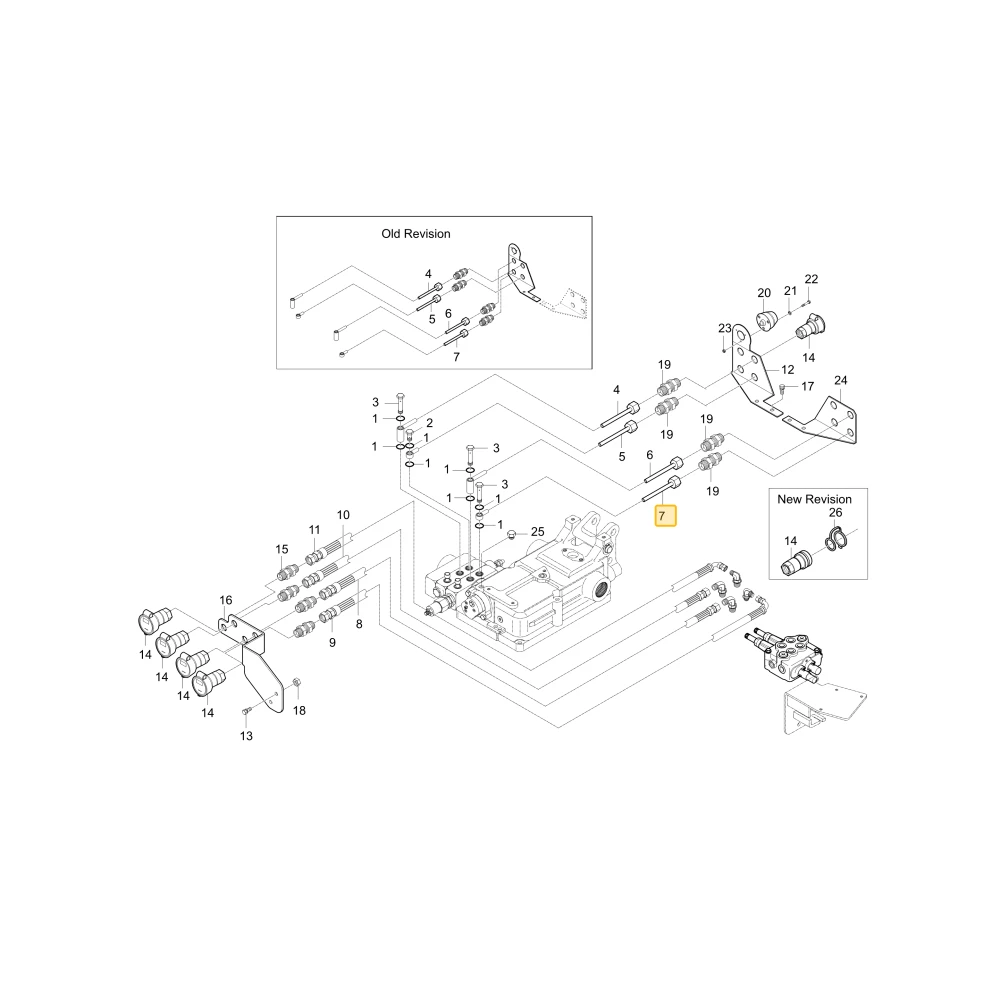 Rurka hydrauliczna F KIOTI T4818-46351