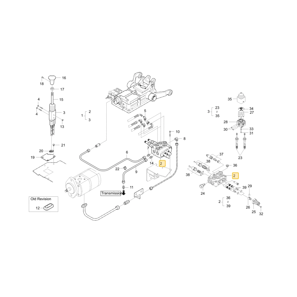 Zawór joysticka KIOTI T4818-47591