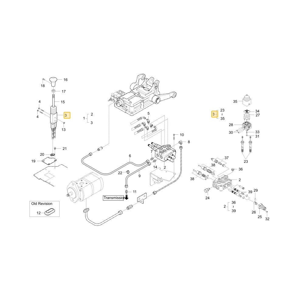 Przewód joysticka KIOTI T4818-77002