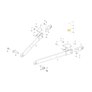 Dolny prawy łącznik KIOTI T4818-93111