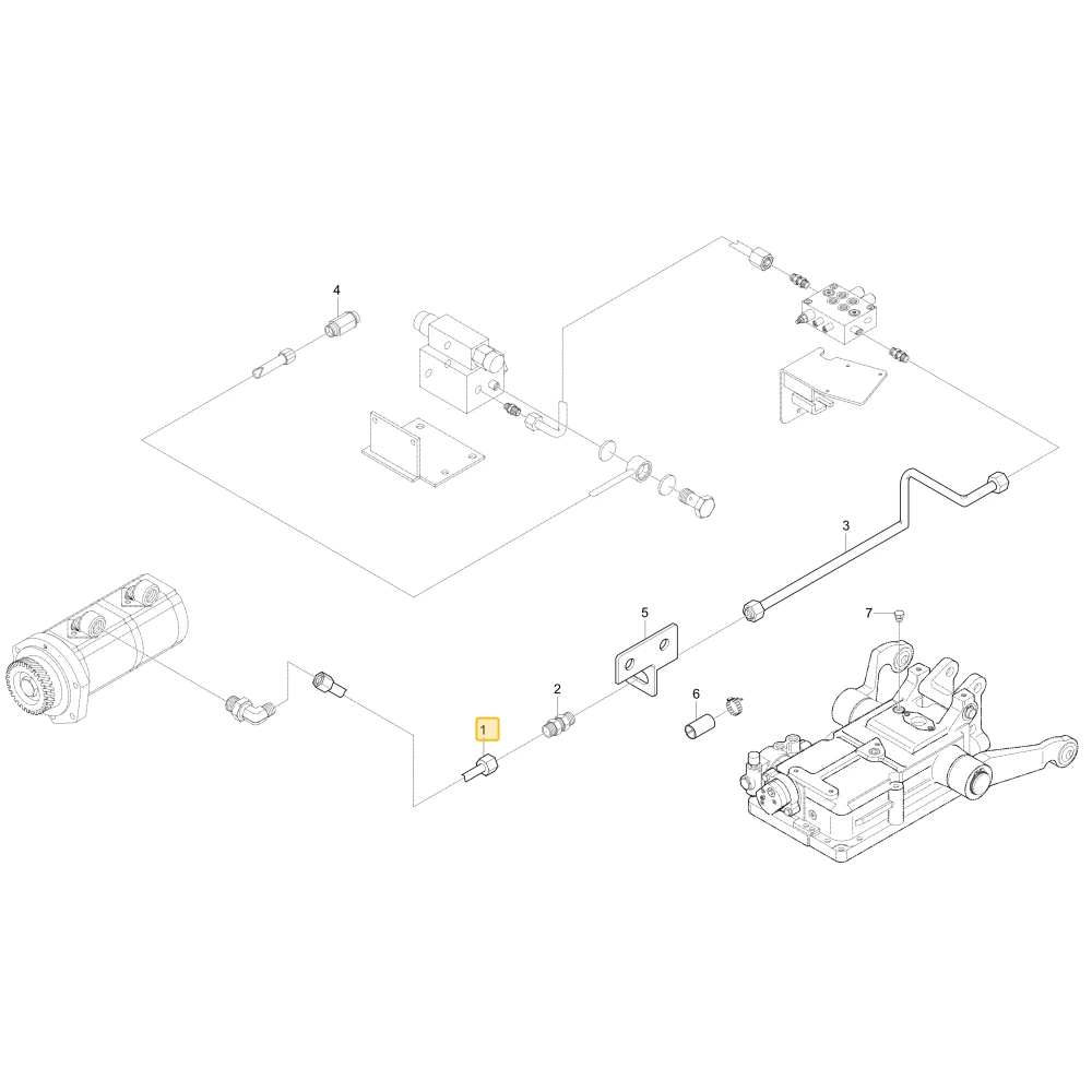 Rurka hydrauliczna L3 KIOTI T4835-45601