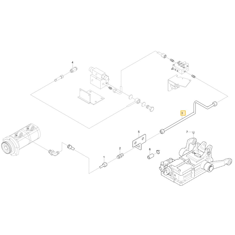 Rurka hydrauliczna L4 KIOTI T4835-45612