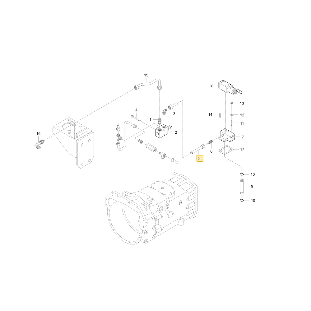 Rurka hydrauliczna WOM 3 KIOTI T4835-45751