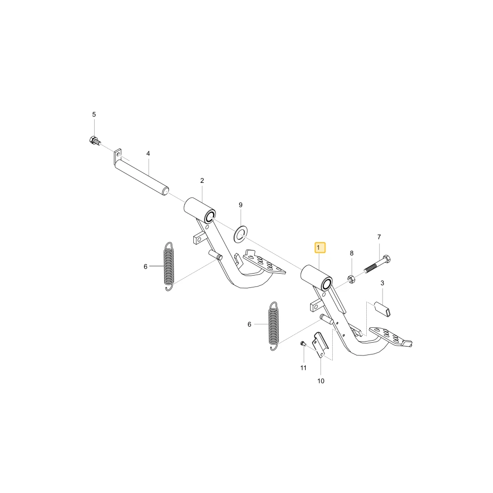 Pedał Break KIOTI T4835-67104BB