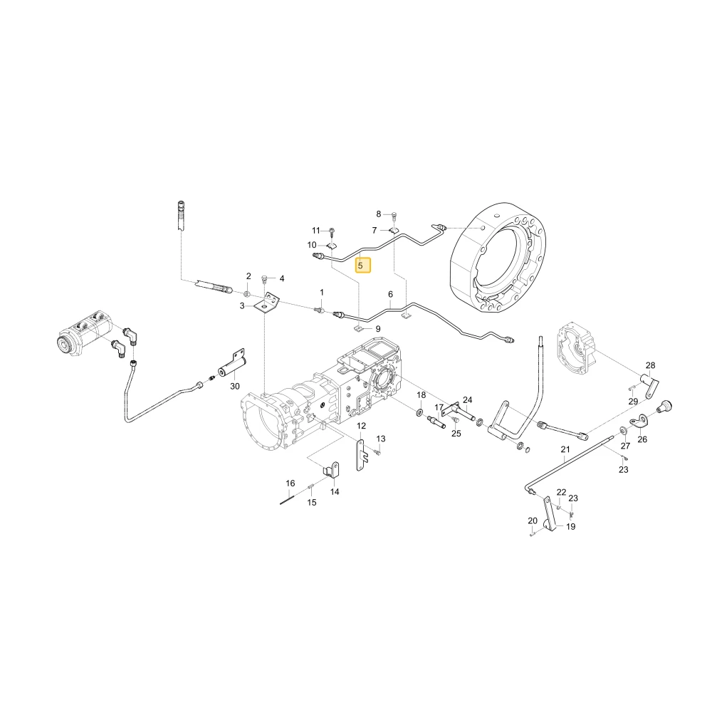 Rurka prawego hamulca 2 KIOTI T4835-67342