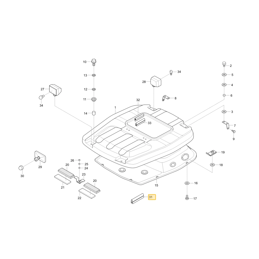 Uszczelka drzwi dachu KIOTI T4835-88211