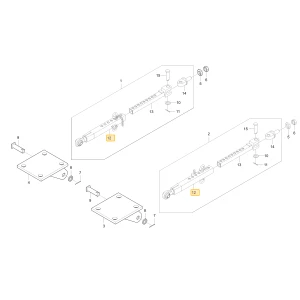 Obudowa prawego łącznika kontrolnego KIOTI T4835-91124