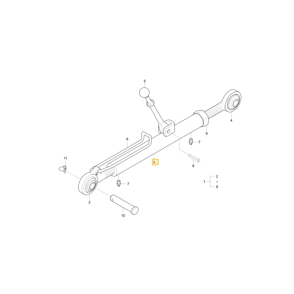 Korpus górnego łącznika KIOTI T4835-91701002