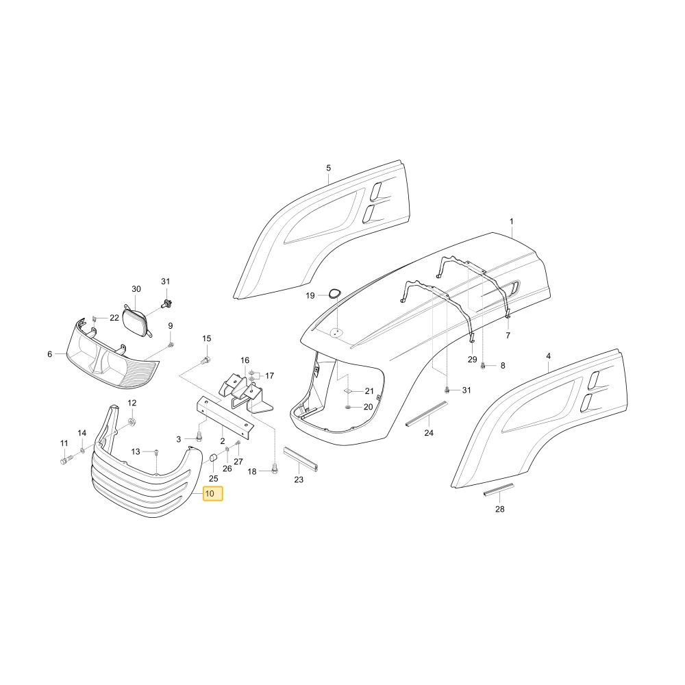 Przedni grill KIOTI T4836-50511BB