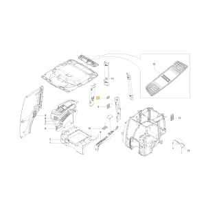 Naklejka ostrzegawcza A/C KIOTI T4836-51091