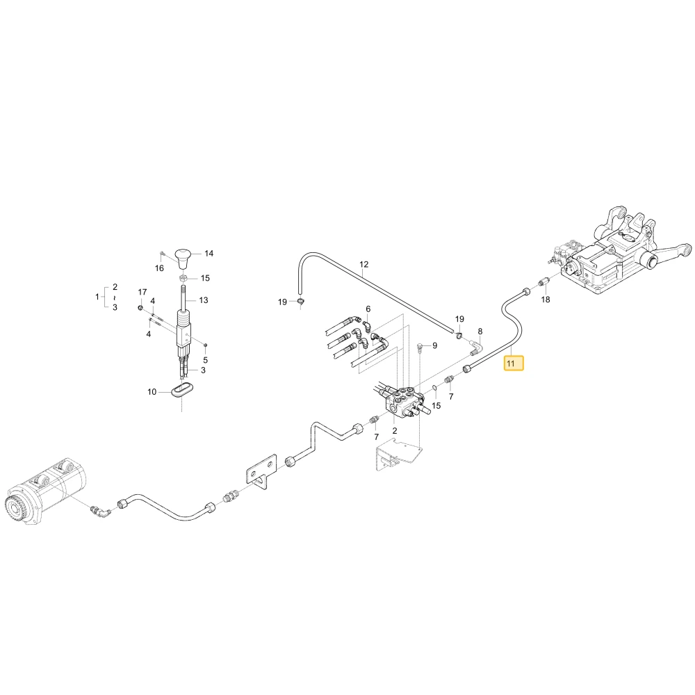Rurka hydrauliczna J1 KIOTI T4837-47312