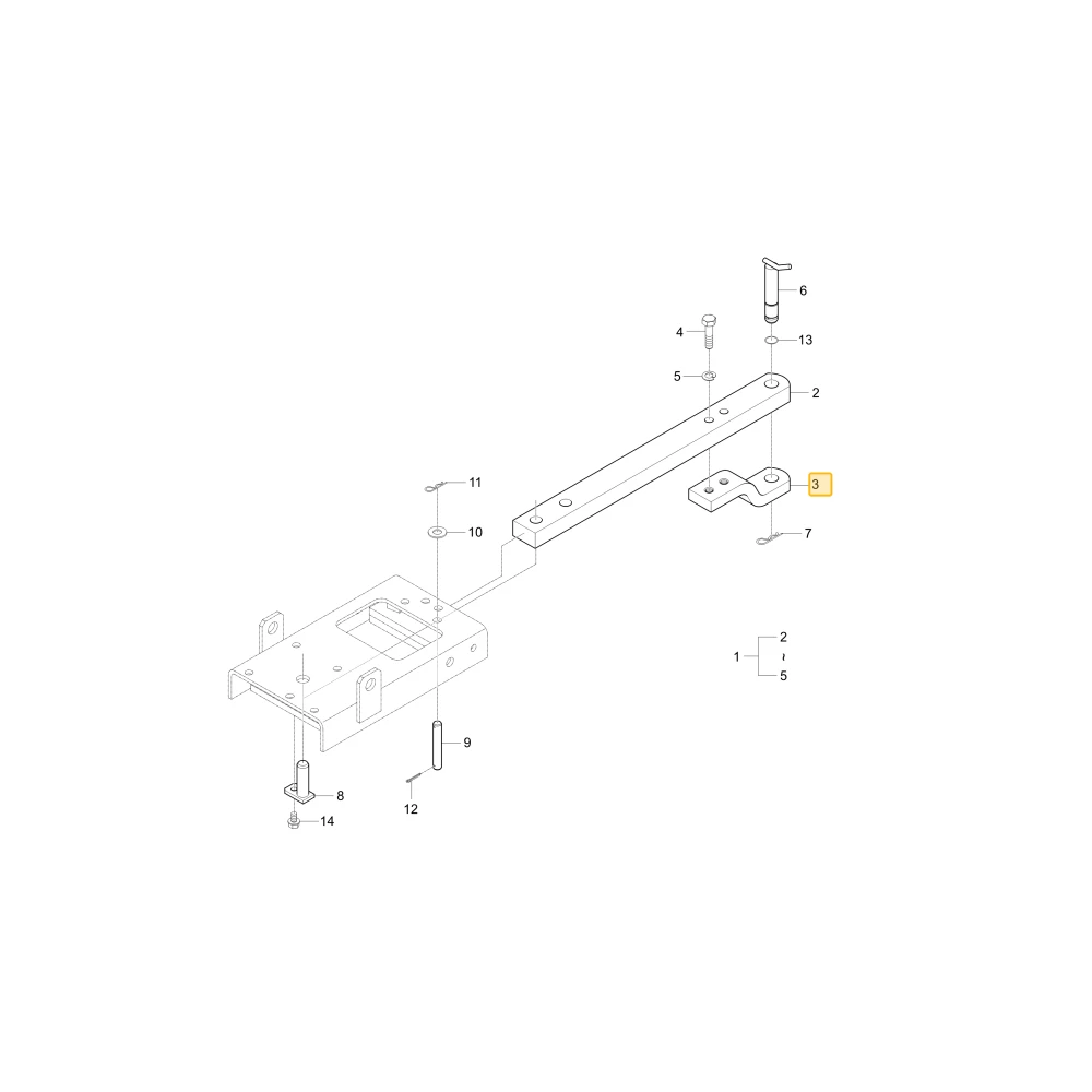 Belka zaczepowa U 2 KIOTI T4837-89521