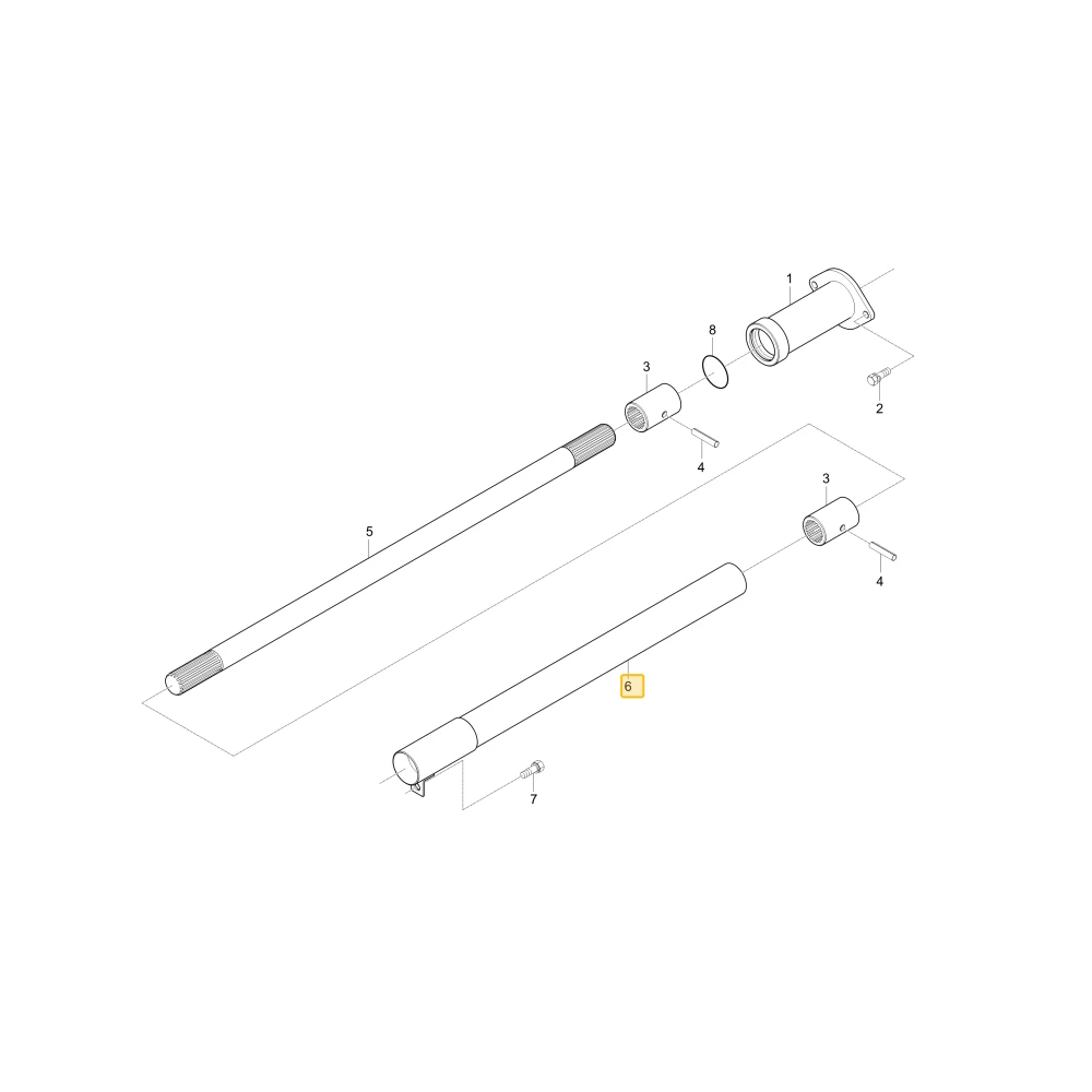 Pokrywa wału napędowego 2 KIOTI T4850-24691