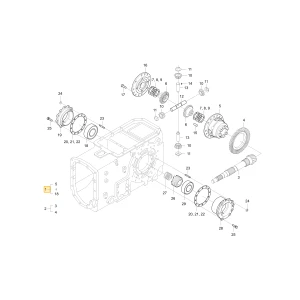 Tylne urządzenie mechanizmu różnicowego KIOTI T4850-26104