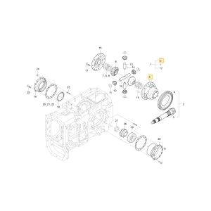 Obudowa lewego mechanizmu różnicowego KIOTI T4850-26132