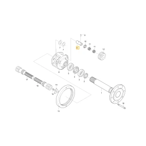 Wał koła zębatego planetarnego KIOTI T4850-26381