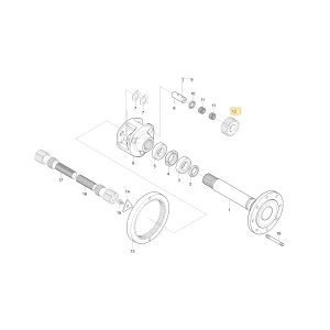 Koło zębate planetarne 21 KIOTI T4850-26403