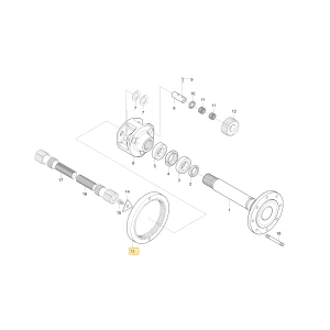 Wewnętrzne koło zębate 56 KIOTI T4850-26413