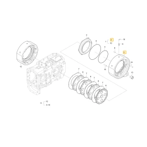 Obudowa lewego hamulca KIOTI T4850-26423