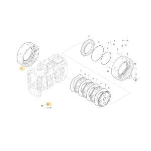 Obudowa prawego hamulca KIOTI T4850-26433